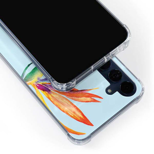 Birds of Paradise Summer Galaxy A55 5G Clear Case