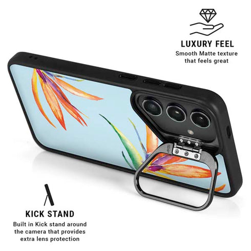 Birds of Paradise Summer Galaxy S25 Kickstand Case