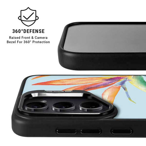 Birds of Paradise Summer Galaxy S25 Kickstand Case
