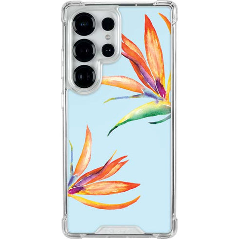 Birds of Paradise Summer Galaxy S25 Ultra Clear Case