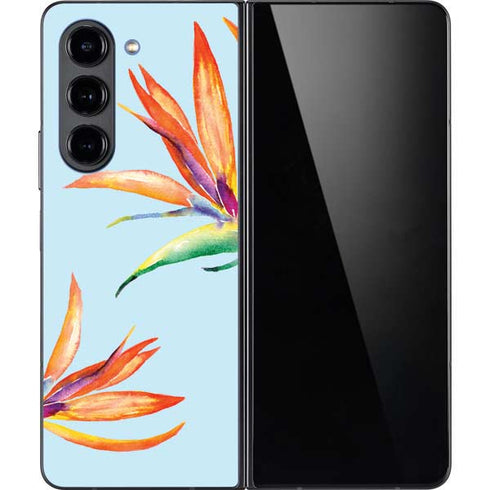Birds of Paradise Summer Galaxy Z Fold5 5G Skin