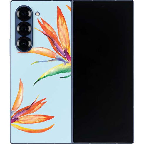Birds of Paradise Summer Galaxy Z Fold6 Skin