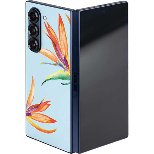 Birds of Paradise Summer Galaxy Z Fold6 Skin