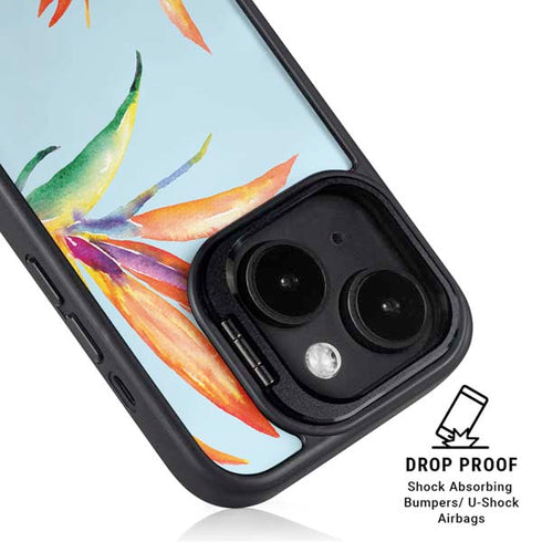 Birds of Paradise Summer iPhone 15 Plus Kickstand Case