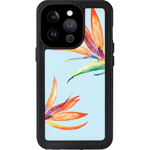 Birds of Paradise Summer iPhone 15 Pro Waterproof Case