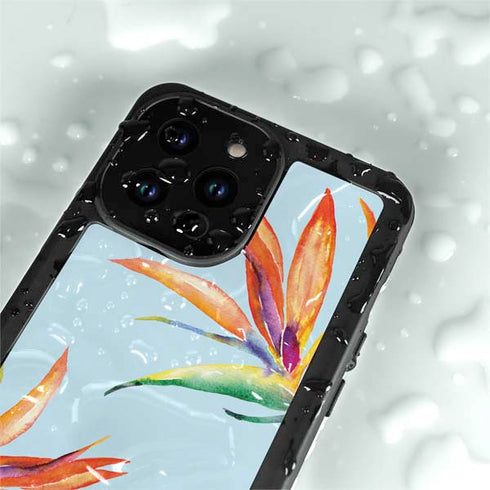 Birds of Paradise Summer iPhone 15 Pro Waterproof Case
