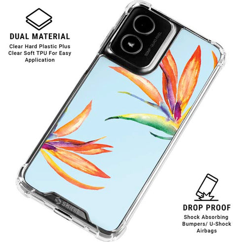 Birds of Paradise Summer Moto G Power 5G (2024) Clear Case
