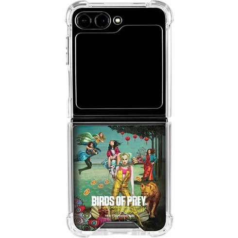 DC Comics Harley Quinn Birds of Prey Variant Movie Poster Galaxy Z Flip6 Clear Case