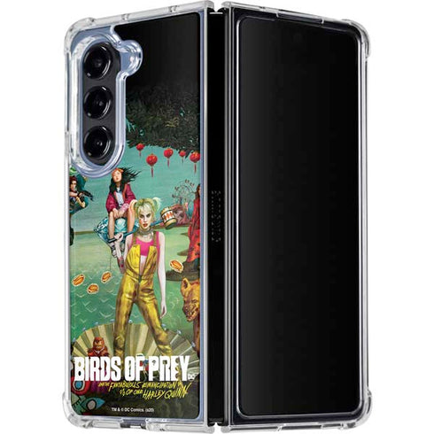 DC Comics Harley Quinn Birds of Prey Variant Movie Poster Galaxy Z Fold5 5G Clear Case