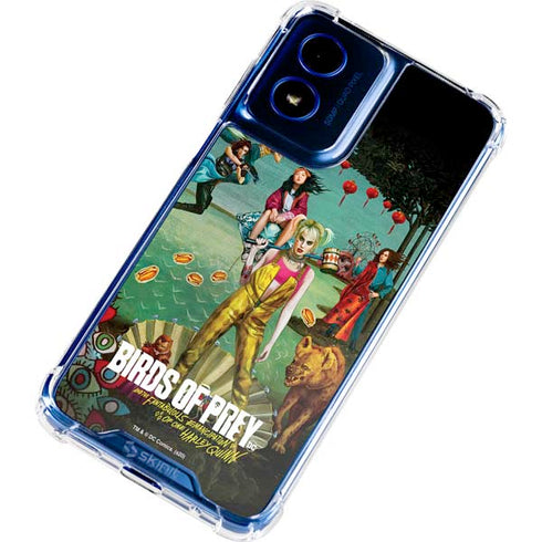 DC Comics Harley Quinn Birds of Prey Variant Movie Poster Moto G Play 4G (2024) Clear Case