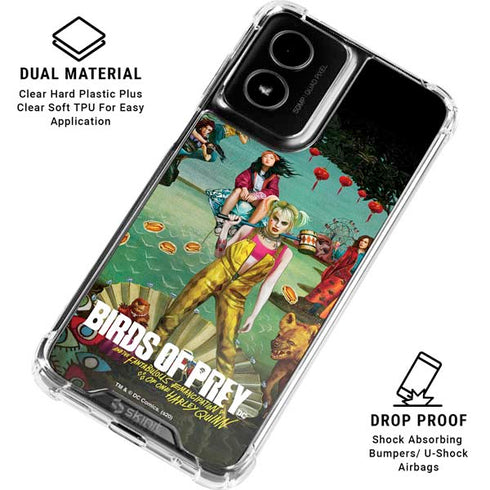 DC Comics Harley Quinn Birds of Prey Variant Movie Poster Moto G Power 5G (2024) Clear Case