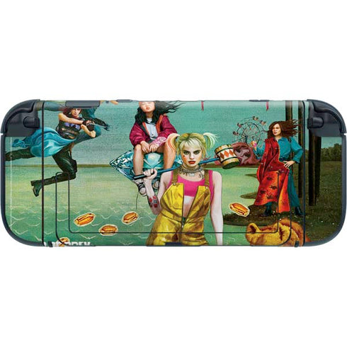 DC Comics Harley Quinn Birds of Prey Variant Movie Poster Nintendo Switch 2 (2025) with Joy-Con Skin