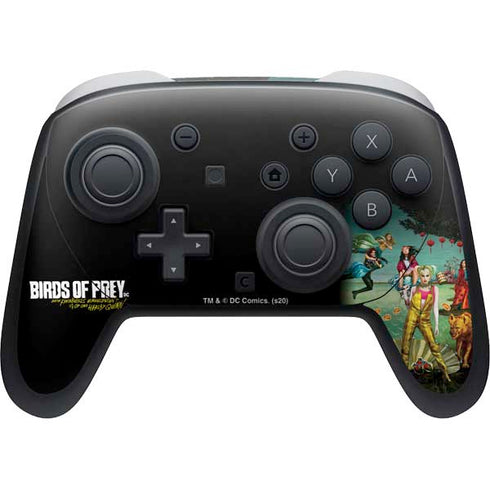 DC Comics Harley Quinn Birds of Prey Variant Movie Poster Nintendo Switch 2 (2025) Pro Controller Skin