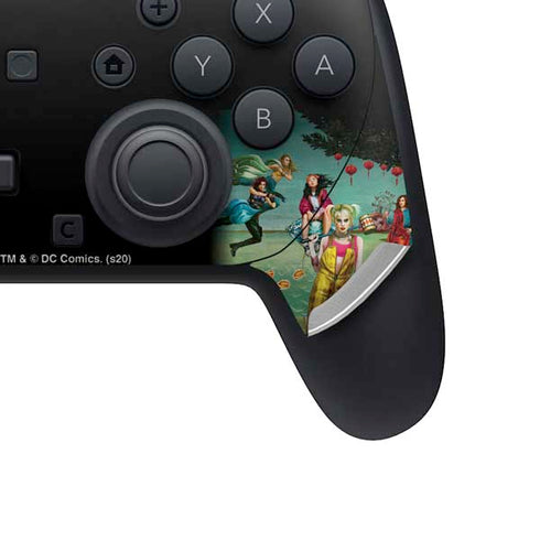 DC Comics Harley Quinn Birds of Prey Variant Movie Poster Nintendo Switch 2 (2025) Pro Controller Skin