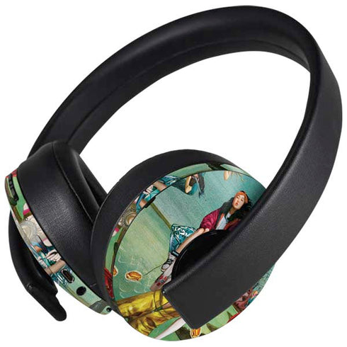 DC Comics Harley Quinn Birds of Prey Variant Movie Poster PlayStation 4 Gold Wireless Headset Skin