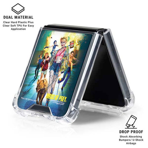 DC Comics Birds of Prey Galaxy Z Flip6 Clear Case