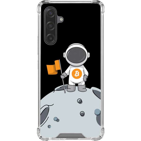 Bitcoin Astronaut Galaxy A17 Clear Case