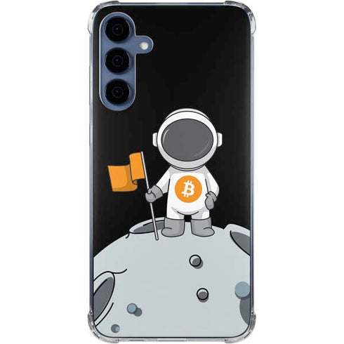 Bitcoin Astronaut Galaxy A35 5G Clear Case