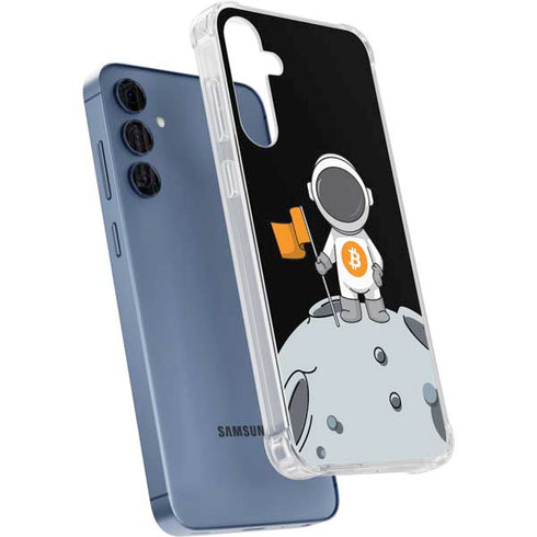 Bitcoin Astronaut Galaxy A55 5G Clear Case