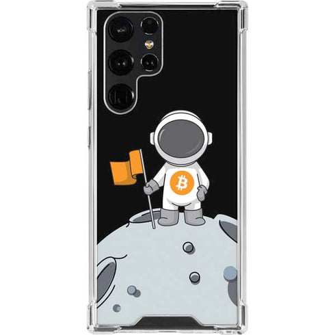Bitcoin Astronaut Galaxy S23 Ultra Clear Case