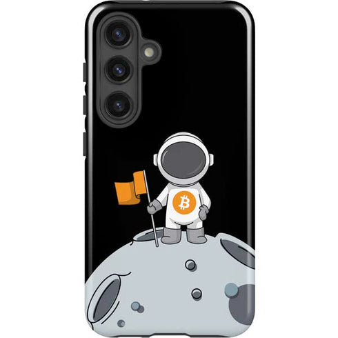 Bitcoin Astronaut Galaxy S25 Plus Impact Case