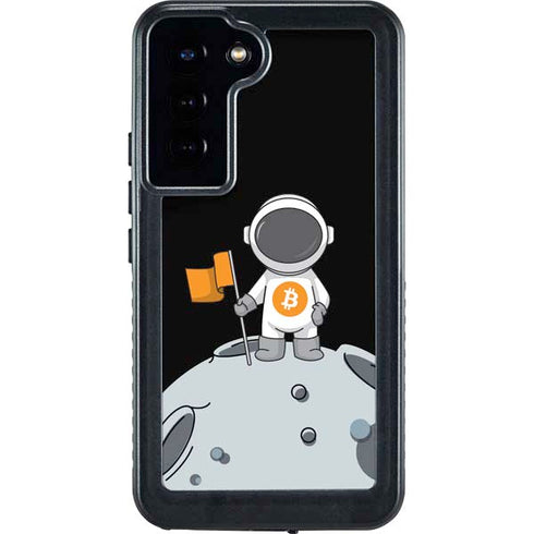 Bitcoin Astronaut Galaxy S24 Plus Waterproof Case
