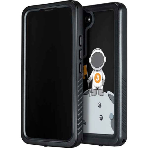 Bitcoin Astronaut Galaxy S24 Plus Waterproof Case