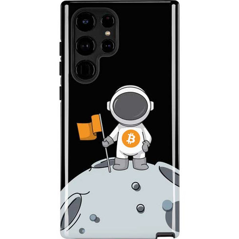 Bitcoin Astronaut Galaxy S25 Ultra Impact Case