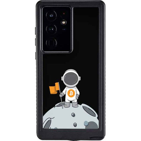 Bitcoin Astronaut Galaxy S24 Ultra Waterproof Case