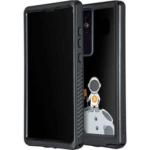Bitcoin Astronaut Galaxy S24 Ultra Waterproof Case