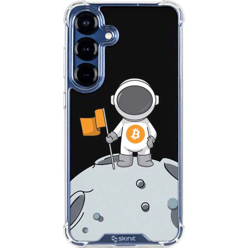 Bitcoin Astronaut Galaxy S25 FE Clear Case