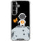 Bitcoin Astronaut Galaxy S26 Clear Case
