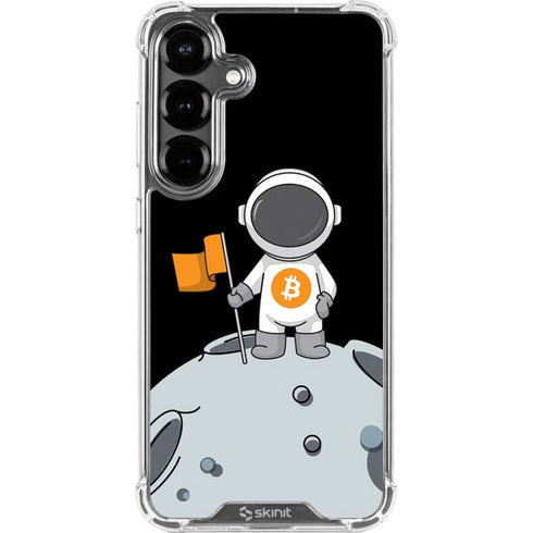 Bitcoin Astronaut Galaxy S26 Plus Clear Case