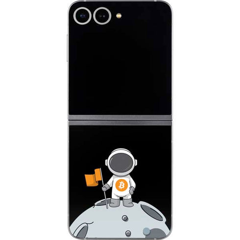 Bitcoin Astronaut Galaxy Z Flip6 Skin