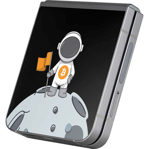 Bitcoin Astronaut Galaxy Z Flip6 Skin