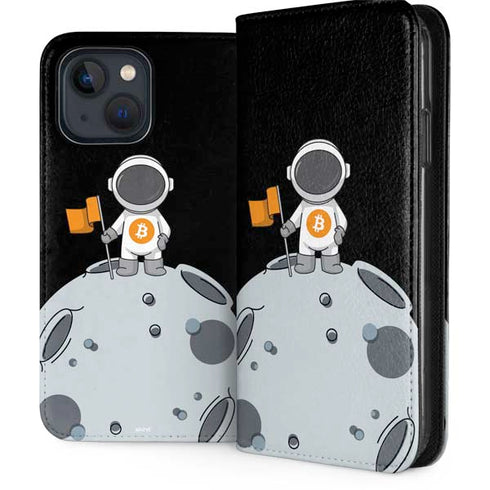 Bitcoin Astronaut iPhone 15 Plus Folio Case