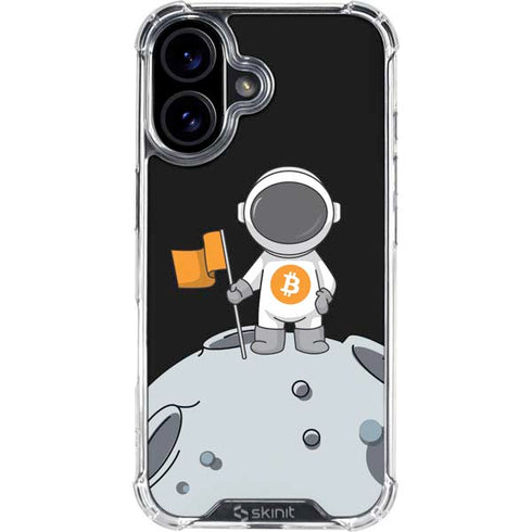 Bitcoin Astronaut iPhone 16 Plus Clear Case