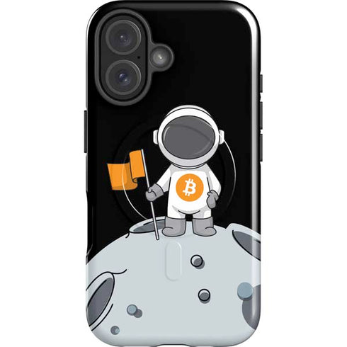 Bitcoin Astronaut iPhone 16 Plus Magsafe Impact Case