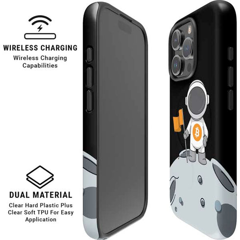 Bitcoin Astronaut iPhone 16 Pro Magsafe Impact Case