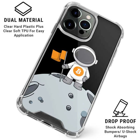 Bitcoin Astronaut iPhone 16 Pro Max Clear Case