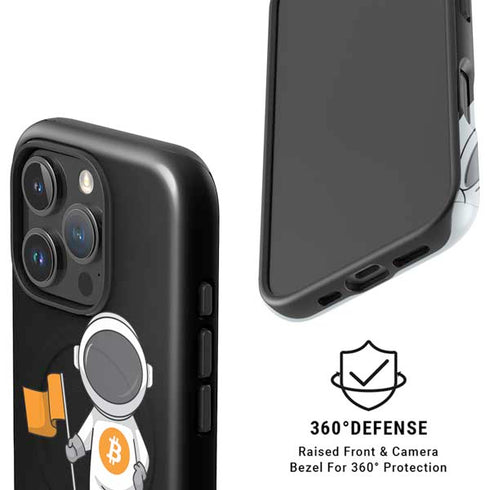 Bitcoin Astronaut iPhone 16 Pro Max Magsafe Impact Case