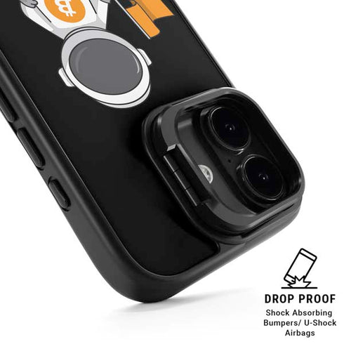 Bitcoin Astronaut iPhone 17 Kickstand Case