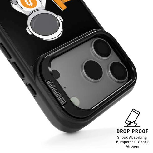 Bitcoin Astronaut iPhone 17 Pro Kickstand Case