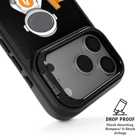 Bitcoin Astronaut iPhone 17 Pro Max Kickstand Case