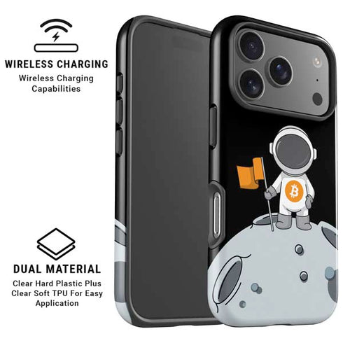 Bitcoin Astronaut iPhone 17 Pro Max Magsafe Impact Case