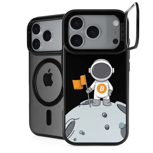 Bitcoin Astronaut iPhone 18 Pro Kickstand Case