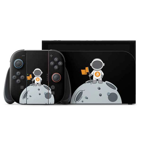 Bitcoin Astronaut Nintendo Switch 2 (2025) with Joy-Con Skin