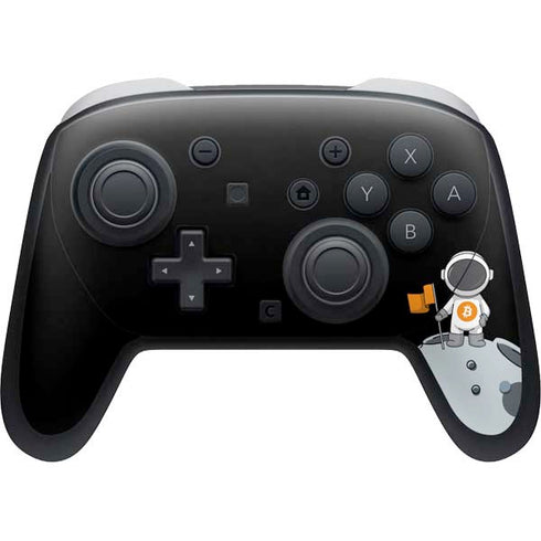 Bitcoin Astronaut Nintendo Switch 2 (2025) Pro Controller Skin