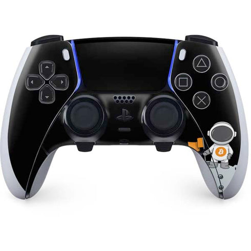 Bitcoin Astronaut PS5 DualSense Edge Pro Controller Skin