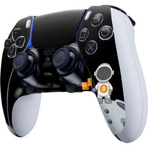 Bitcoin Astronaut PS5 DualSense Edge Pro Controller Skin